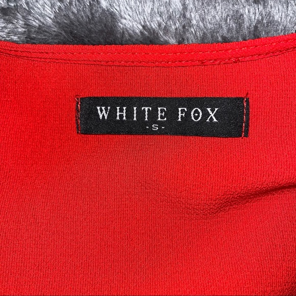 White Fox Boutique Red Romper - Picture 3 of 5